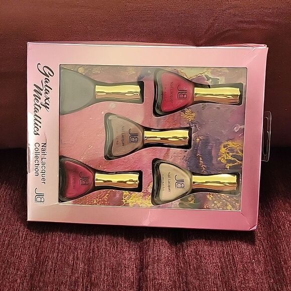 BRAND NEW JLB COSMETIC GALAXY METALLICS 5 PIECE NAIL LACQUER COLLECTION - Picture 5 of 10